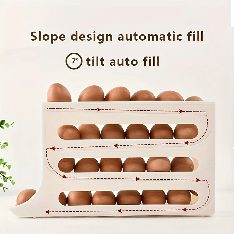 4-Tier Egg Storage Box Organizer for Refrigerator - CartRare