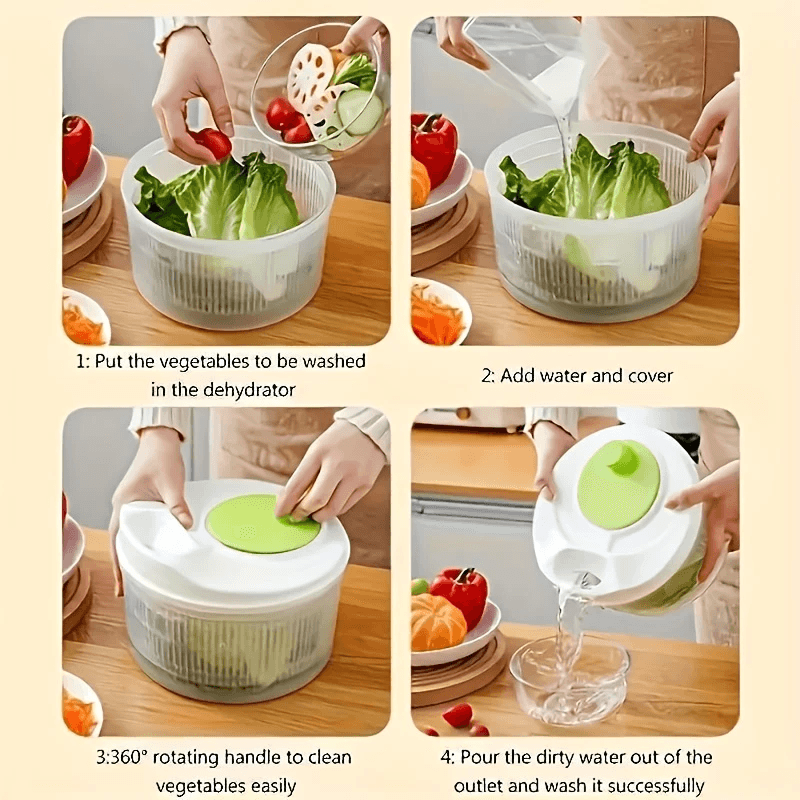 Vegetable Spinner Salad Dryer for Crisp - CartRare