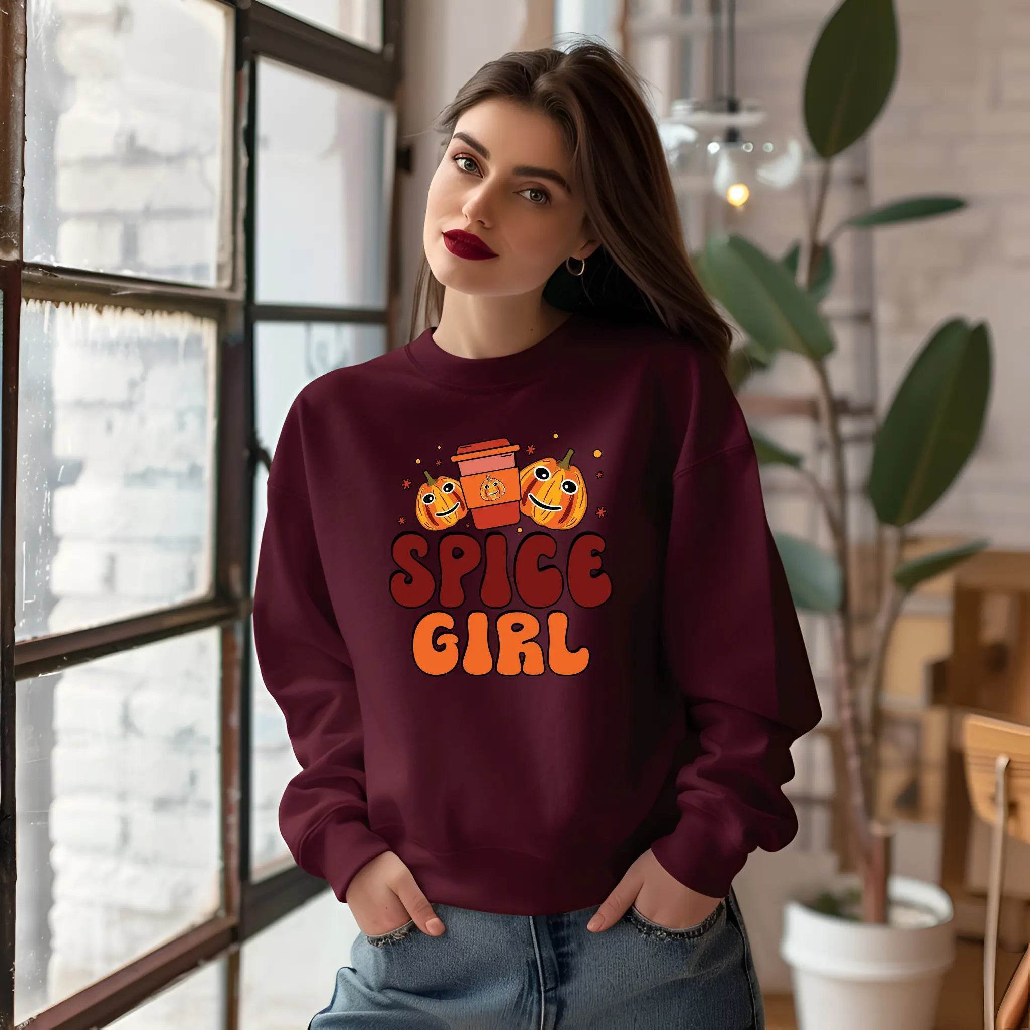 Spice Girl Thanksgiving Sweatshirt – Cozy Fall Pullover - CartRare