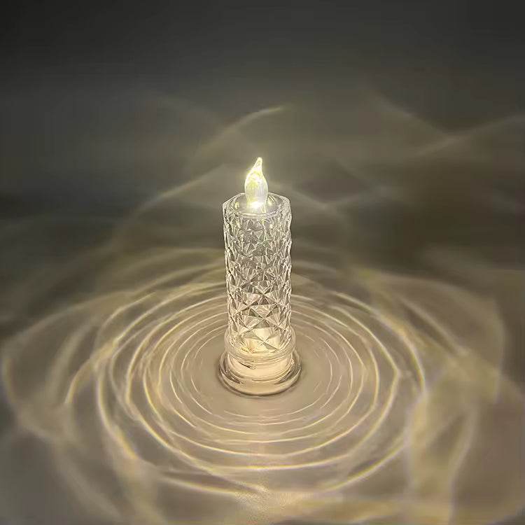 Crystal Rose LED Candles: Safe, Sparkling Romance Without Flames ✨ - CartRare
