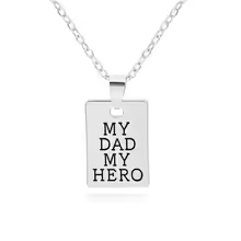 My Dad My Hero Keychain Necklace – Safe Driving Family Gift - CartRare
