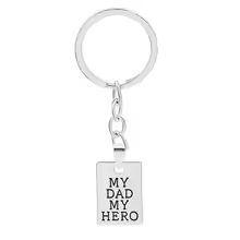 My Dad My Hero Keychain Necklace – Safe Driving Family Gift - CartRare