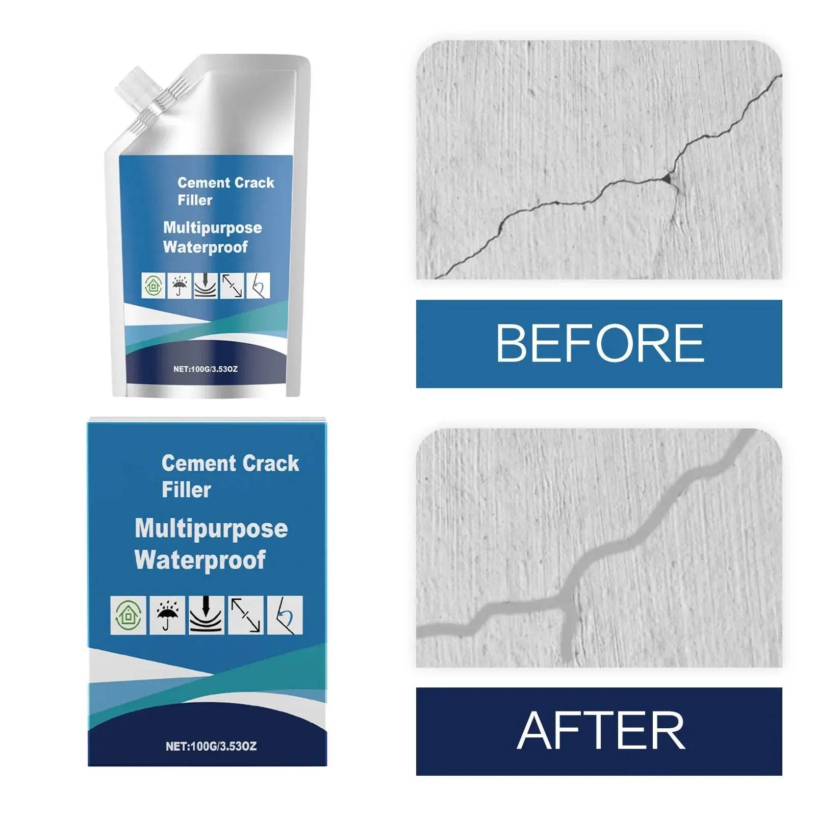 Waterproof Concrete Crack Repair Sealant - CartRare