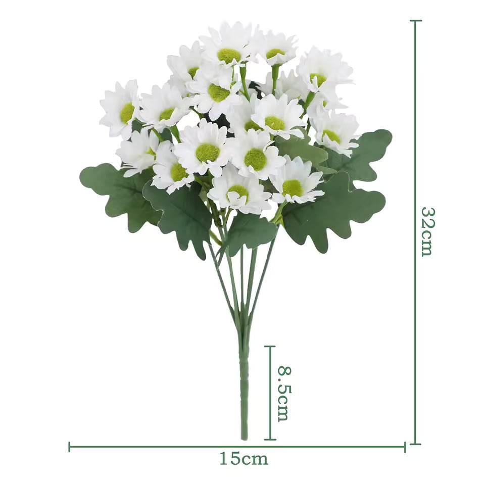 SunsetBloom Everlasting Outdoor Mums – Lifelike Artificial Flowers for Garden & Patio Decor - CartRare
