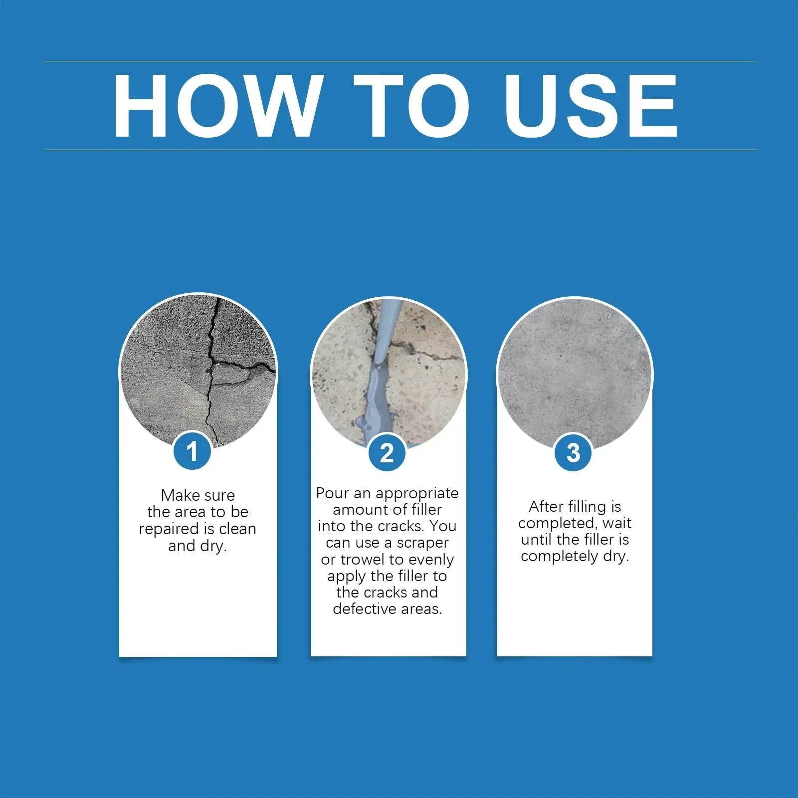 Waterproof Concrete Crack Repair Sealant - CartRare