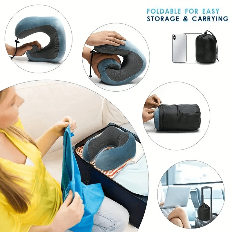 U Shaped Memory Foam Neck Pillows - CartRare