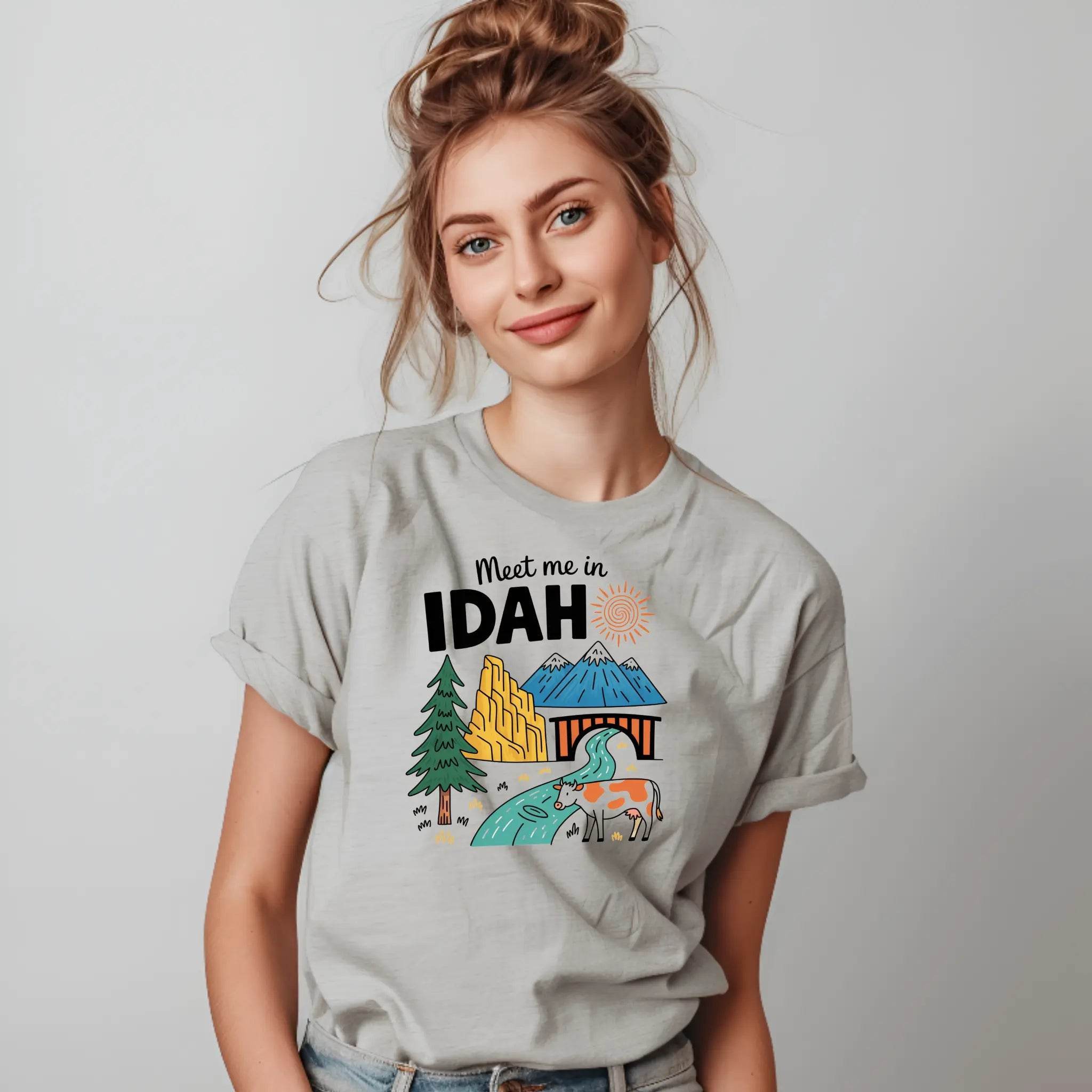 Meet Me in Idaho T-Shirt – Retro Adventure Graphic Tee - CartRare