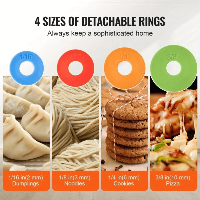 Adjustable Stainless Steel Rolling Pin – 43cm Dough & Fondant Roller with Thickness Rings for Baking & Cake Decorating - CartRare