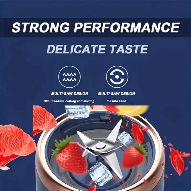 Portable USB Juicer Blender – Multifunction Electric Fruit Mixer for Smoothies, Shakes & Juices - CartRare