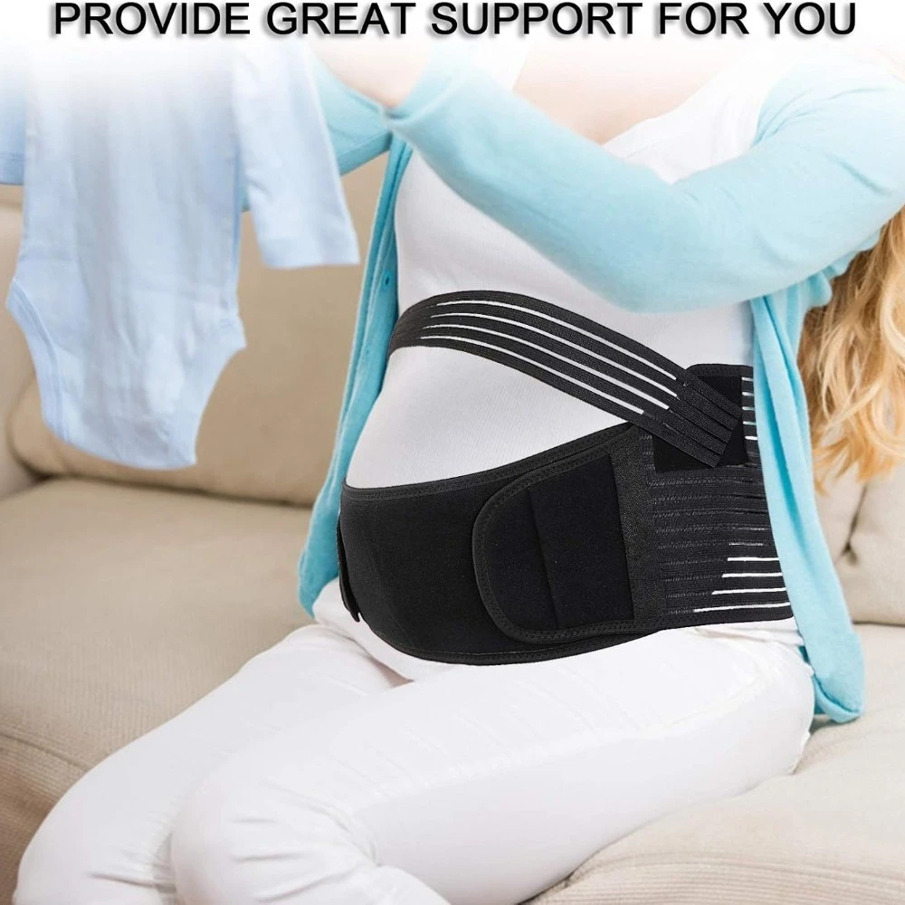 Maternity Belly Band Pregnancy Support Belt Back Support Adjustable Fit Abdomen Relief - CartRare