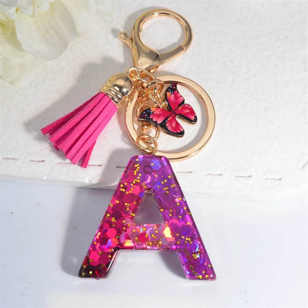 Personalized Butterfly Tassel Keychain 💖 - CartRare