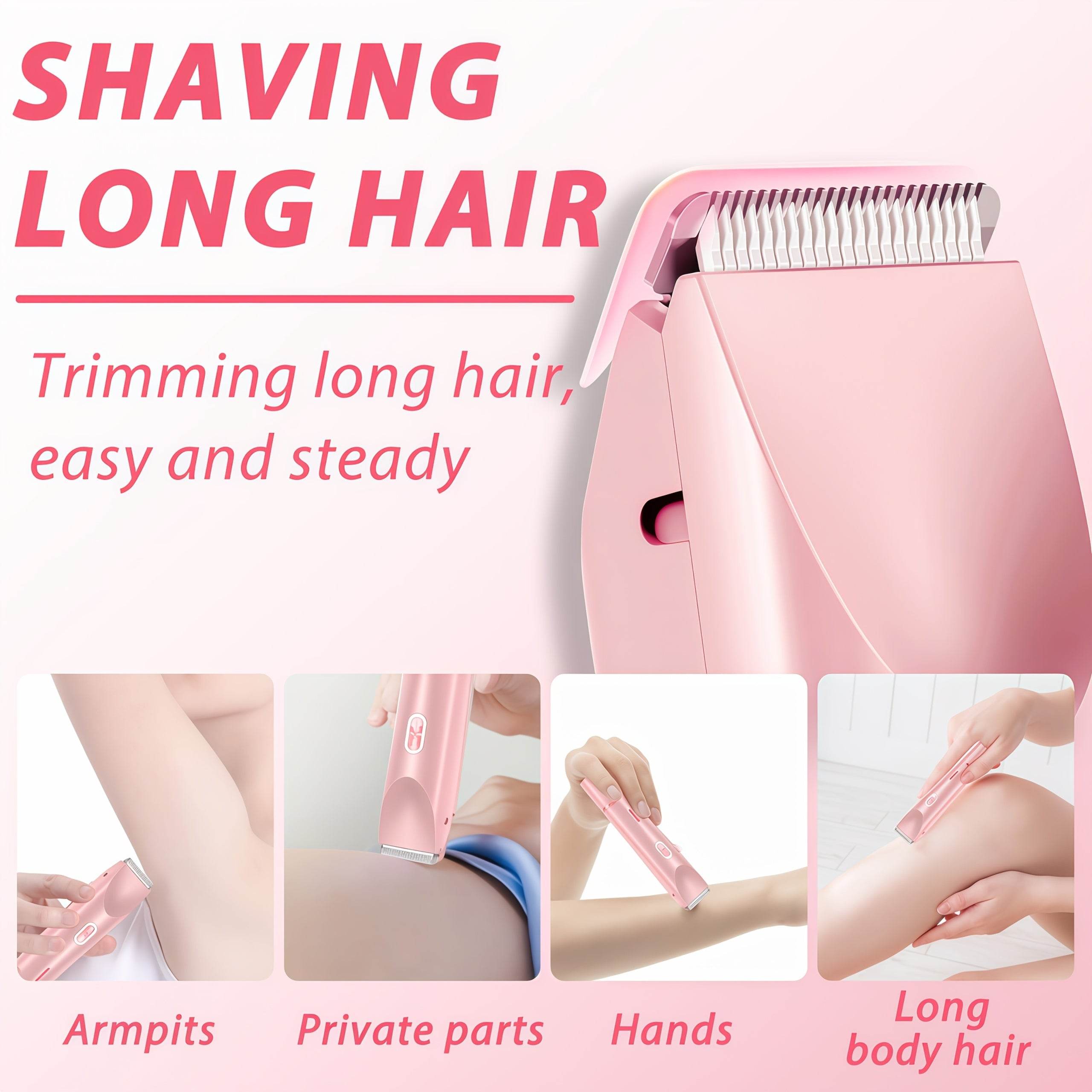 2-in-1 Bikini Line & Facial Trimmer for Women – Gentle, Precise Hair Removal - CartRare