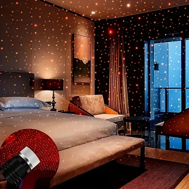 Mini LED Car Roof Star Night Light Projector – USB Adjustable Galaxy Lamp for Auto Ceiling & Room Decor - CartRare