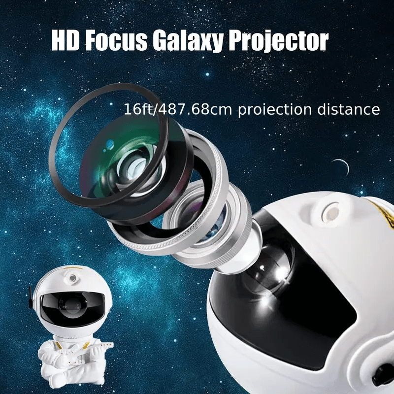 Galaxy Star Astronaut Projector Night Light – LED Nebula Sky Lamp for Kids & Adults, Bedroom & Room Decoration, Ideal Gift for Holidays or Birthdays - CartRare