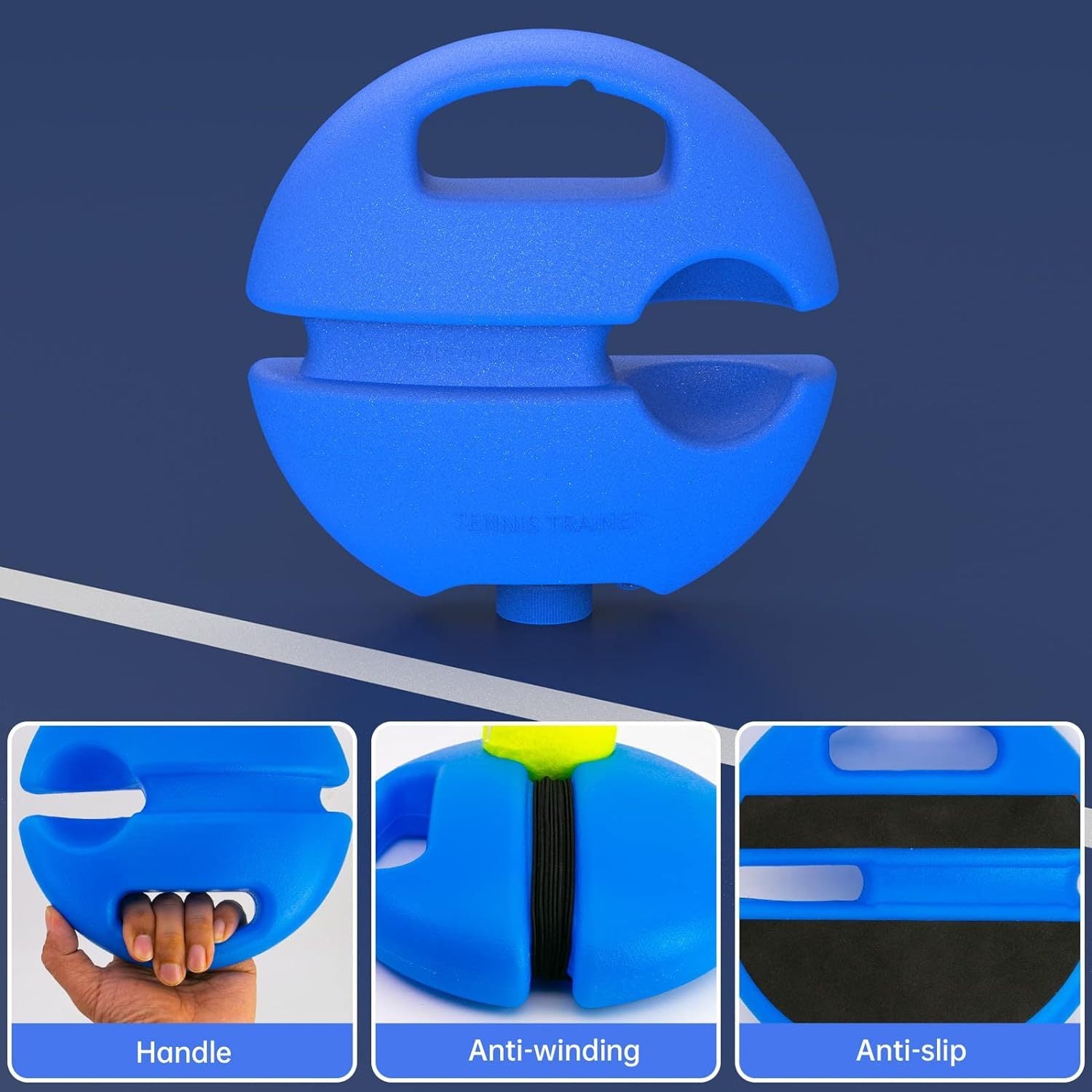 Tennis Trainer Rebound Ball for Solo Practice Indoor & Outdoor