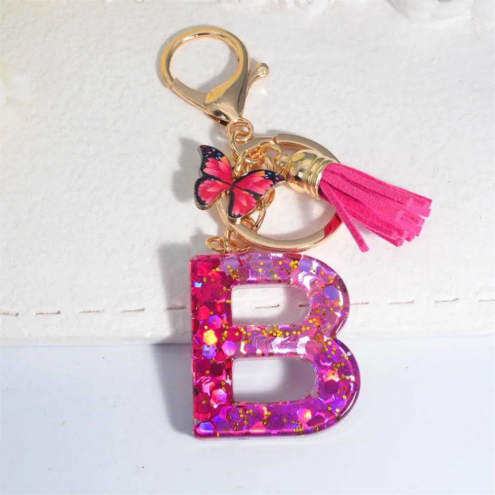 Personalized Butterfly Tassel Keychain 💖 - CartRare