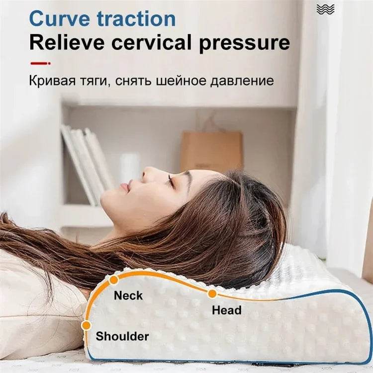 Orthopedic Memory Foam Long Pillow for Neck and Spine Support - Bedding - CartRare