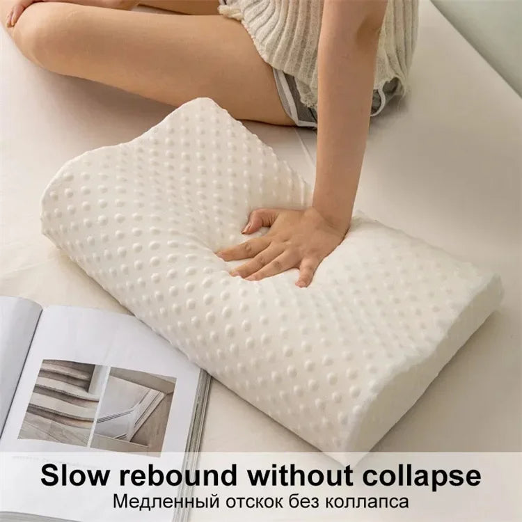 Orthopedic Memory Foam Long Pillow for Neck and Spine Support - Bedding - CartRare