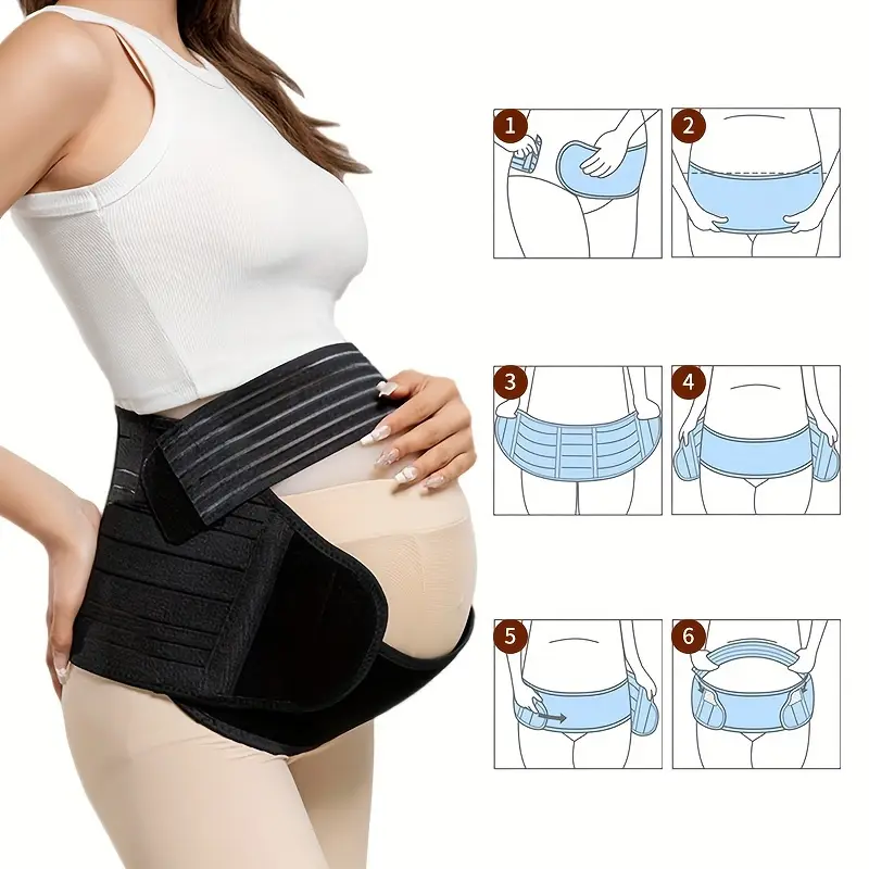 Maternity Belly Band Pregnancy Support Belt Back Support Adjustable Fit Abdomen Relief - CartRare