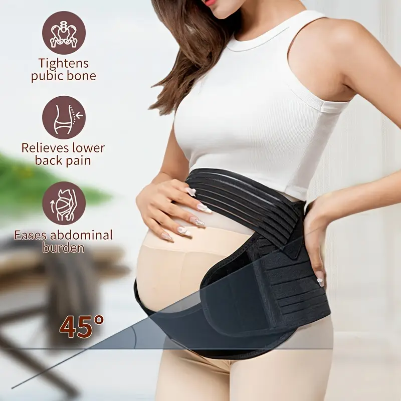 Maternity Belly Band Pregnancy Support Belt Back Support Adjustable Fit Abdomen Relief - CartRare