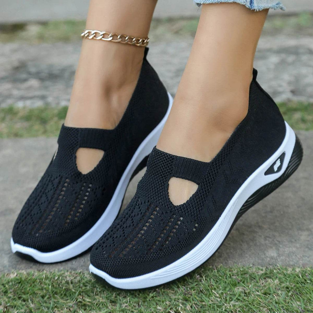 Lightweight Women’s Casual Sneakers – Breathable Flat Shoes for Everyday Comfort - CartRare