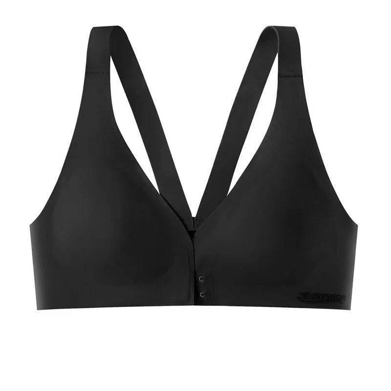 Front Open Seamless Push-Up Bra Wireless Deep V Comfort - CartRare