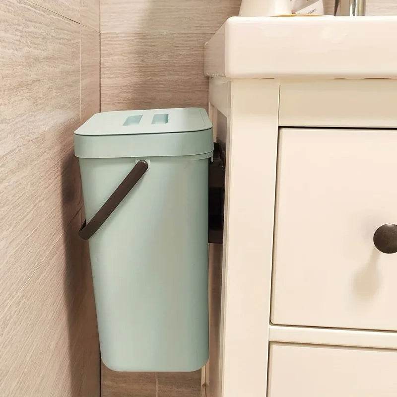 Space Saving Trash Can with Silent Lid - CartRare