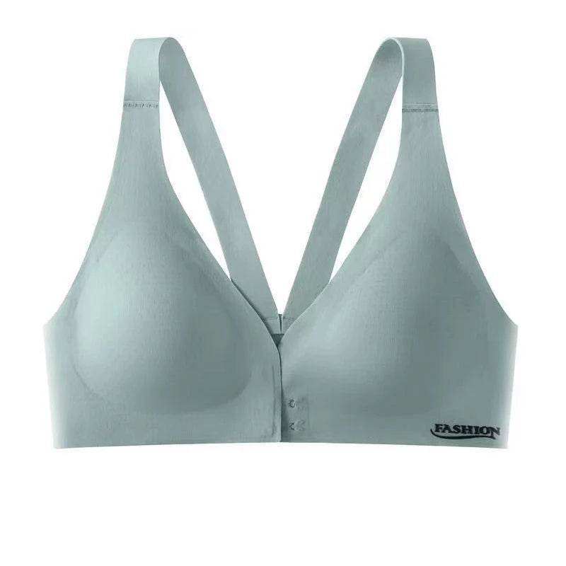 Front Open Seamless Push-Up Bra Wireless Deep V Comfort - CartRare