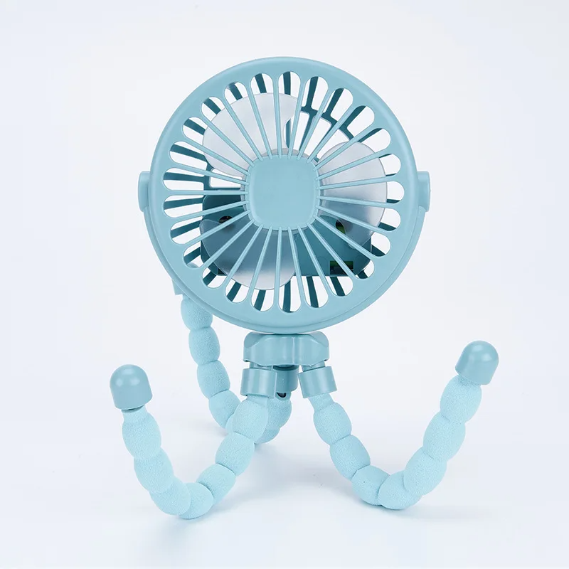 Mini Octopus Folding Fan – 5-in-1 Portable Silent Fan for Baby Stroller, Home & Travel - CartRare