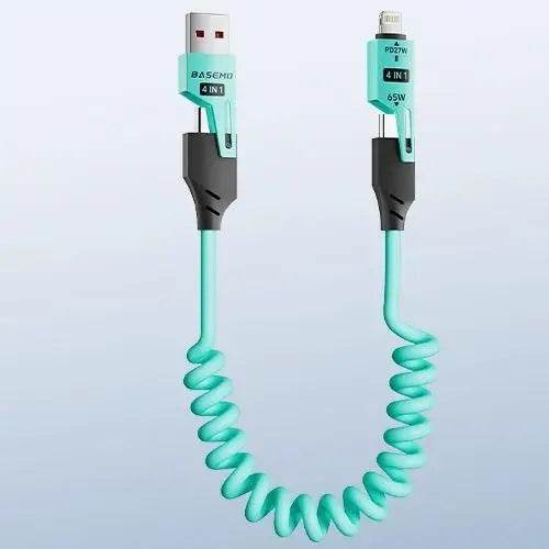 65W Quick Charger Spring USB Cable – Fast Charging Durable Cord (65W USB cable) - CartRare