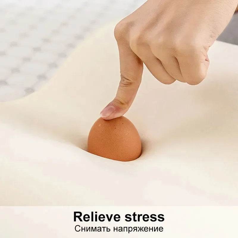 Orthopedic Memory Foam Long Pillow for Neck and Spine Support - Bedding - CartRare