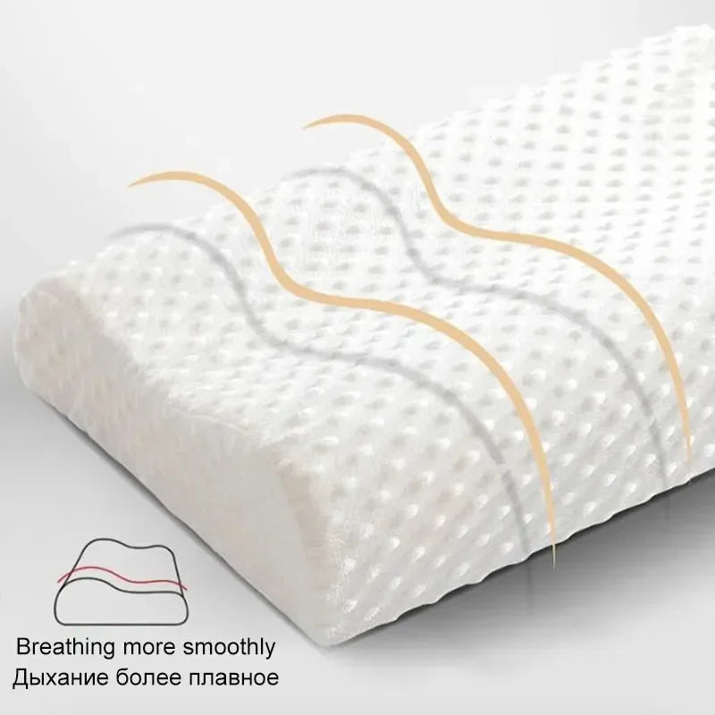 Orthopedic Memory Foam Long Pillow for Neck and Spine Support - Bedding - CartRare