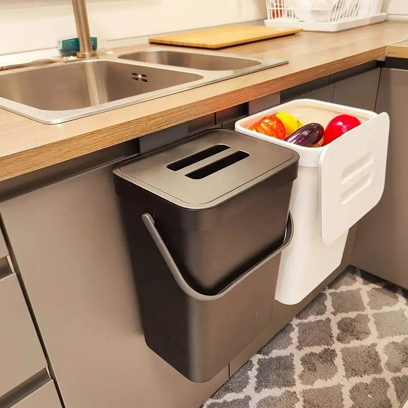 Space Saving Trash Can with Silent Lid - CartRare