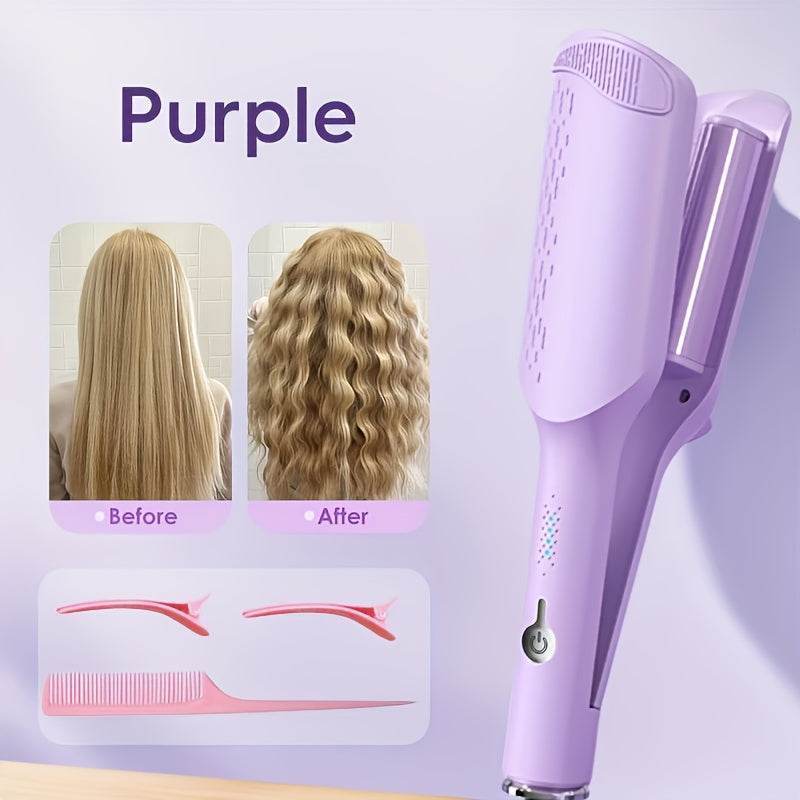 32mm Wave Curling Iron, Deep Waves, Long-Lasting Curls - CartRare