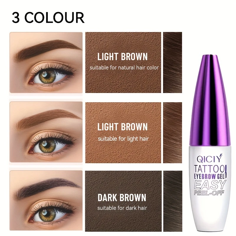 Easy Peel Off Eyebrow Gel Long-Lasting, Waterproof & Smudge Proof - CartRare