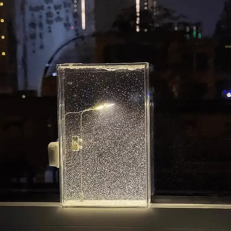 Snowy Bliss DIY Lamp: Create Your Winter Wonderland Indoors!
