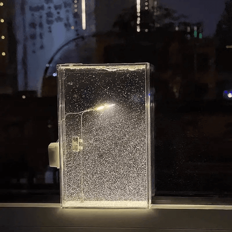 Snowy Bliss DIY Lamp: Create Your Winter Wonderland Indoors! - CartRare