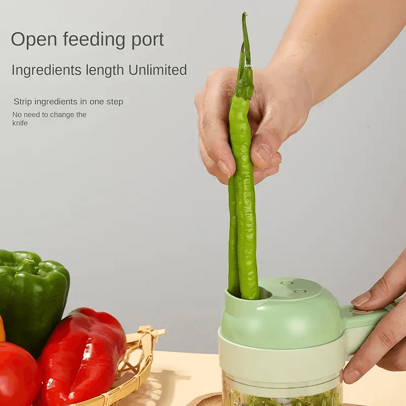 4 In 1 Handheld Electric Vegetable Cutter - CartRare