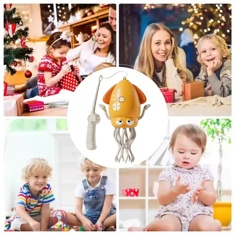 Electric Dancing Octopus Toy – Obstacle Avoidance, LED Lights, Music & Swing for Kids and Gifts - CartRare