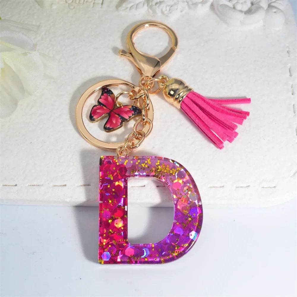 Personalized Butterfly Tassel Keychain 💖 - CartRare