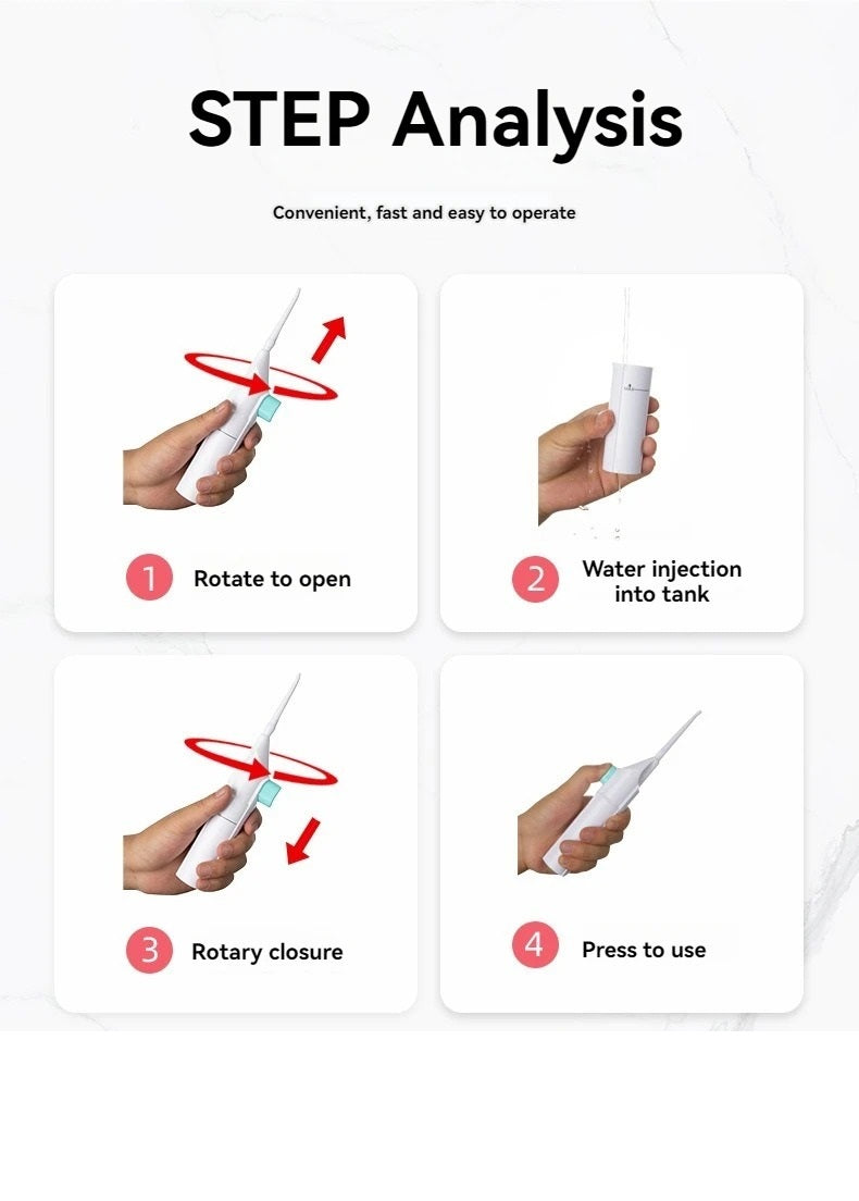 Portable Water Flosser For Teeth Cleaning - CartRare