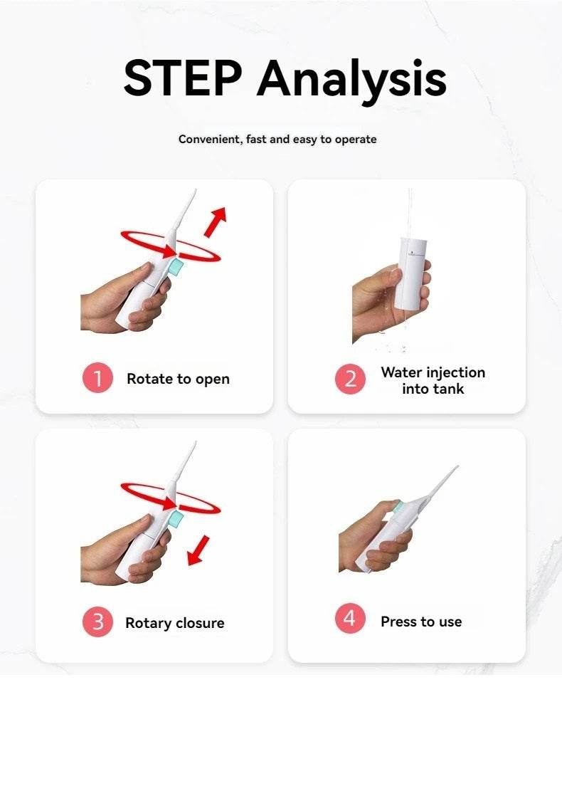 Portable Water Flosser For Teeth Cleaning - CartRare
