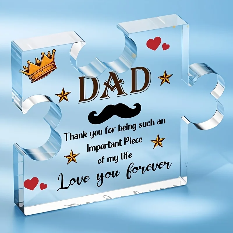 Acrylic Plaque Birthday Gift for Dad from Daughter or Son Unique Keepsake for Father - CartRare