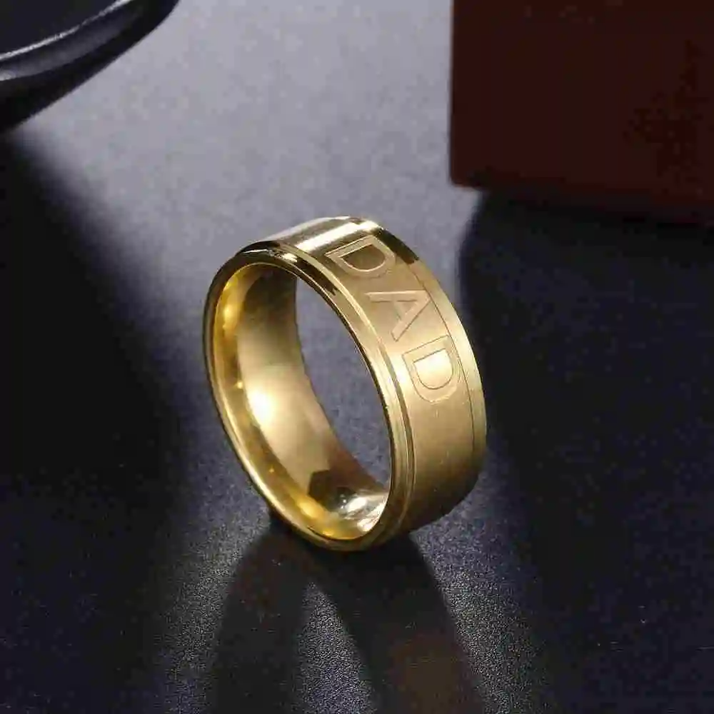 Love You Dad Stainless Steel Ring Father's Day Gift - CartRare