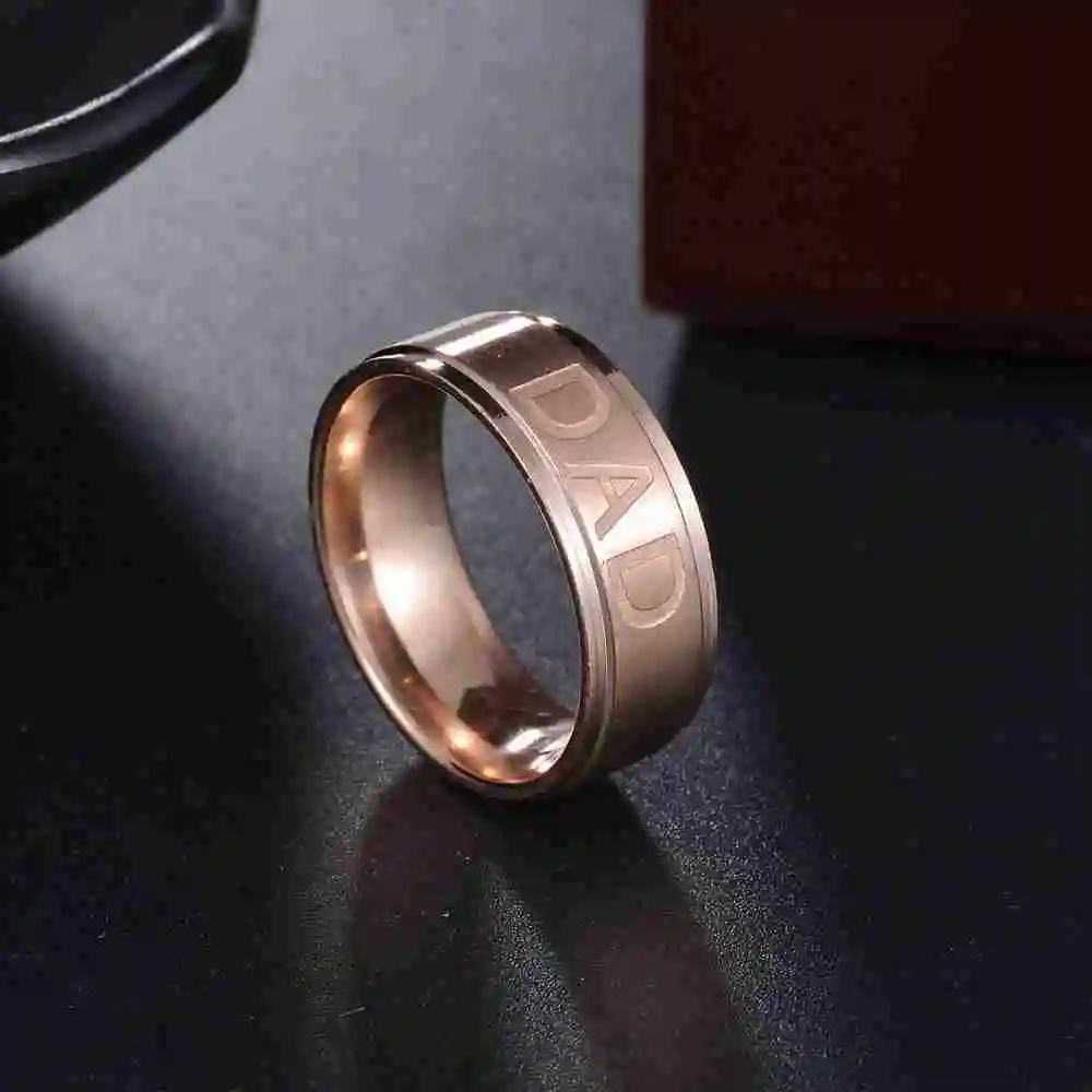 Love You Dad Stainless Steel Ring Father's Day Gift - CartRare