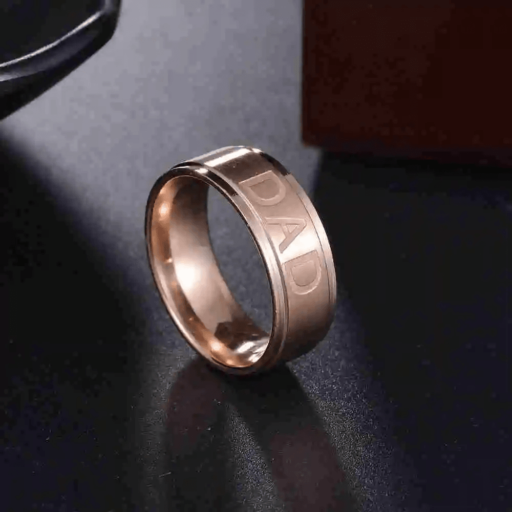 Love You Dad Stainless Steel Ring Father's Day Gift - CartRare