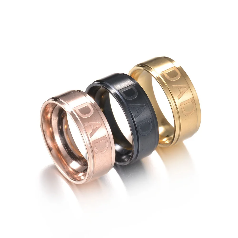 Love You Dad Stainless Steel Ring Father's Day Gift - CartRare
