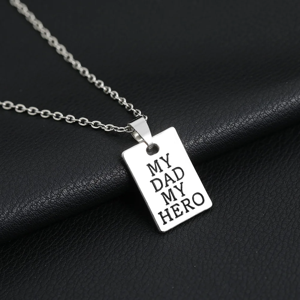 My Dad My Hero Keychain Necklace – Safe Driving Family Gift - CartRare