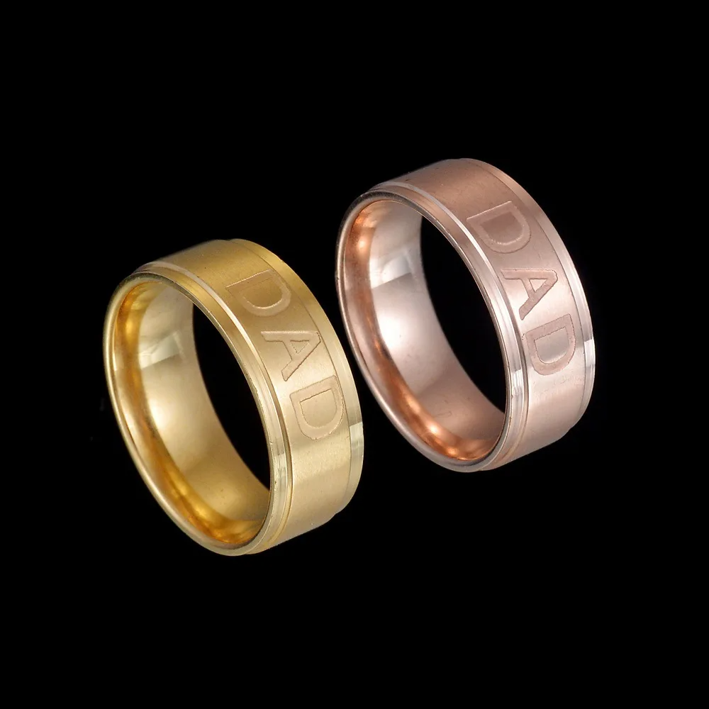 Love You Dad Stainless Steel Ring Father's Day Gift - CartRare