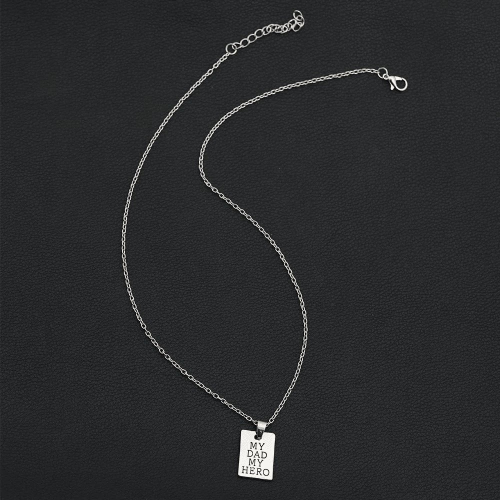 My Dad My Hero Keychain Necklace – Safe Driving Family Gift - CartRare